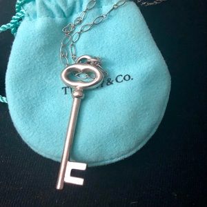 Tiffany & Co. key pendant necklace